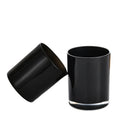 10oz Black Frosted Glass Matte Luxury Eco-Friendly Heat Resistant Empty Candle Jars with Lid and Boxes for Christmas