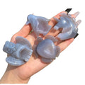 Wholesale Natural Crystal Carving Agate Geode Engraved Animal Figures of Turtles Angels Dolphins-Other Crystal Crafts