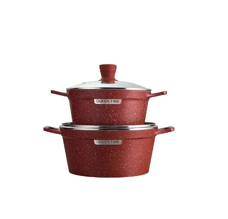 10 PCS Die Cast Aluminum Marble Stone Kitchen Non-stick Cookware