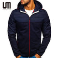 CUSTOM LOGO New Trends Wholesale Autumn Men s Outdoor Sports Tracksuits Pockets Zip up Hooded Coat Jackets Sweatshirt
