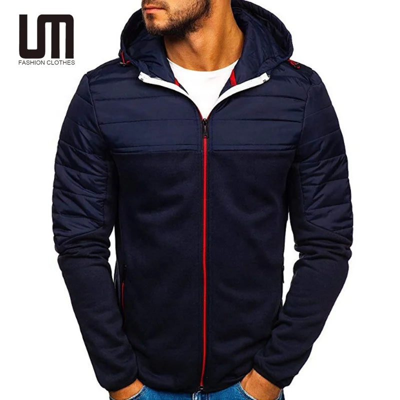 CUSTOM LOGO New Trends Wholesale Autumn Men s Outdoor Sports Tracksuits Pockets Zip up Hooded Coat Jackets Sweatshirt