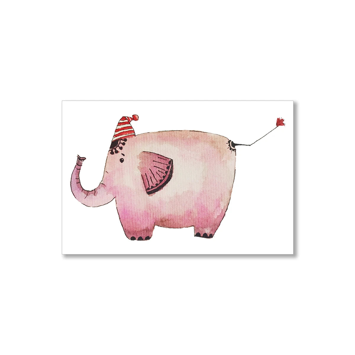 Cute Cartoon Elephant Print Poster Decor Paint Picture Canvas Wall Art Decor Oil Painting on Canvas Posters and Prints Art Pictu
