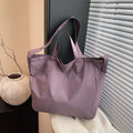 Solid Color Cloth Women Shoulder Bag Casual Large Capacity Ladies Tote Crossbody Bags Simple Portable Female Shopping Handbags