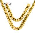 18k Gold Plating Stainless Steel Saudi Gold Jewelry Gold Bracelet Designs Men Necklaces and Bracelet Jewelry Set
