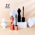JINZE Matte Black Color Empty Mascara Tube Brush 15ml Unique Rose Gold Mascara Bottle