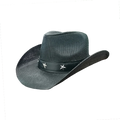 Stock Men's Paper Straw Cowboy Hat USA American Western Texas Straw Hat Shapable Brim Sombreros US Flag Printing Cowboy Hat