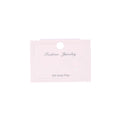 Custom Factory Logo Printed Ivory Cardboard Display Ring Earring Cards for Necklaces and Bracelets