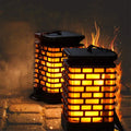 Outdoor Hanging Solar Torch Lighting for GardenWaterproof Solar Flames Lamp with Flickering Flame Effect Light