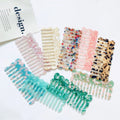 Jade Marble Hair Comb Eco Friendly Acrylic Resin Plastic Acetate Wide Tooth Combs Fine Workmanship Cellulose Acetate Combs