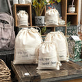 Chuanghua Custom Organic Cotton Drawstring Bag Personalized Logo Gift Packaging Pouch Linen Gift Packaging Pouch