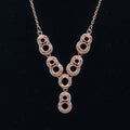 Sterling Silver 3mm+4mm+4*5mm Semi Mount Necklace Empty Support Blank Claws Setting S925 Base Without Center Stone for DIY Inlay