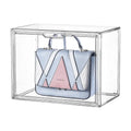 New 2022 Arrival Transparent Plastic  Ziplock Bag Storage Box clear Handbag Organizer Luxury Container Display Cabinet