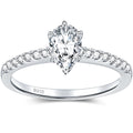 Factory Direct Sale Engagement Ring Customizer 1 2 Carat Moissanite Ring Silver Engagement Moissanite Wedding Rings