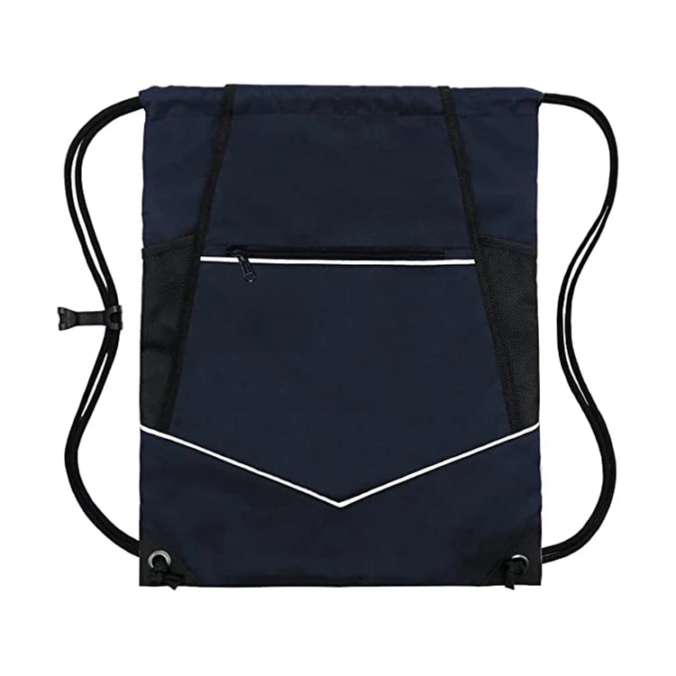 Waterproof Polyester Drawstring Backpack with Quick Release & Solid Pattern-Personalized Sport Gym Travel Bag