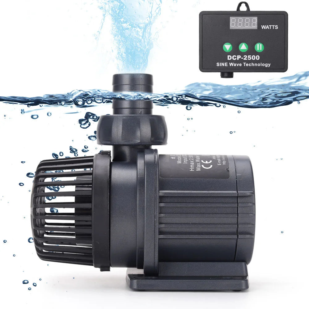 Jebao DCPump DCP 3000-5000W/Controller Series Sinusoidal Aquarium Pump Silent Plastic Submersible Pump for Fish Tank Rectangle