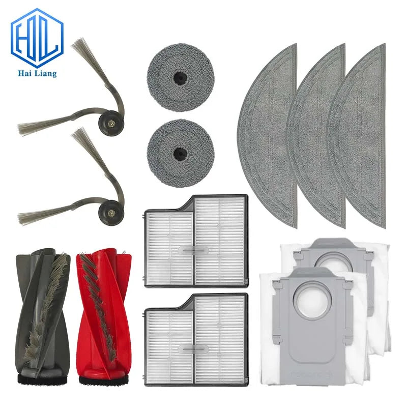 Robot Vacuum Cleaner Replacement Parts  for Roborock G30 Saros10 Main Brush Side Brush Dust Bag Hepa Filter Mop Pad Accessories