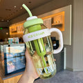 New Design Large Capacity Plastic Cute Water Bottle Outdoor Sports Kids Plastic Water Bottle With Straw and Tea Infuser