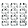 12 Zodiac Ring Aries Taurus Gemini Cancer Virgo Libra Scorpius Sagittarius Capricornus Stainless Steel Rings Jewelry