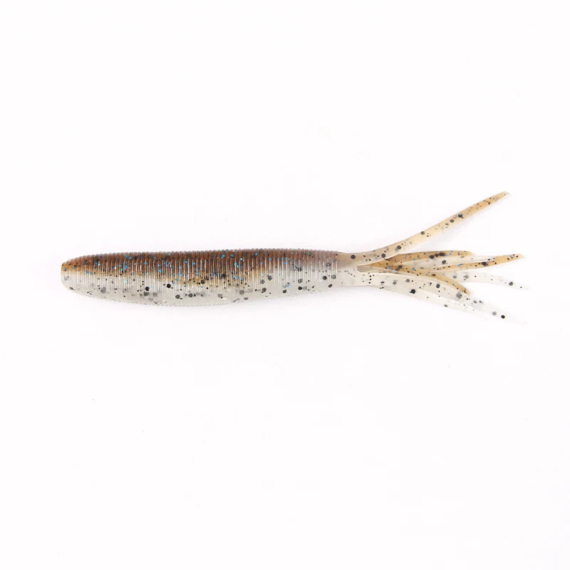 Selco Bass Fishing Soft Lure Multi Tail Octopus Worm Bait for Saltwater Freshwater Predator Fish