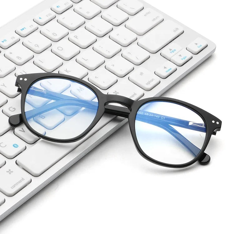 Shenzhen Round Retro Transparent Glasses to Block Anti Bluelight Eyeglasses Acetate Blue Ray Blocking Glasses
