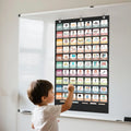 Homey Black 10-Pocket Classroom Storage Hanging Chart 45x28INCH 420D Polyester Fabric Customizable OEM/ODM Office School Supply