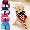 Pet Dog Vest Soft Breathable Navy Style Leash Set for Small Medium Dogs Chihuahua Puppy Harness and Leash Set