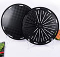 Smokeless 295mm Round BBQ Grill Plate Non-Stick Three-layer Steel with Holes for Korean Restaurant Grill Use