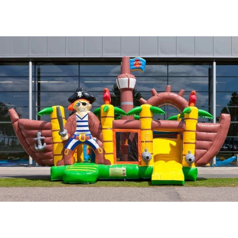 Commercial Inflatable Pirate Ship Bounce House Jumping Inflatable Moonwalk Bouncy Castle for Kids