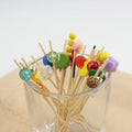 Factory Price Disposable Bamboo Skewers for Party Decor Fruit Cake and Cocktail Stick Bead Decorative Skewers