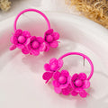 2025 New Arrival Hip Hop Jewelry Hot Selling Fashion Trend Fresh Circle Flower Earrings pink Circle Round Flower Cute Earrings
