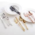 Luxury Square Head Silverware Cutlery Set 304 Stainless Steel Hotel Fork Spoon Knife Gold Cutlery Set
