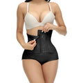 Women's Zipper Hooks Tummy Control Shapewear Shorts Plus Size Fajas Colombianas Lace Butt Lifting Waist Trainer Shaper Pants
