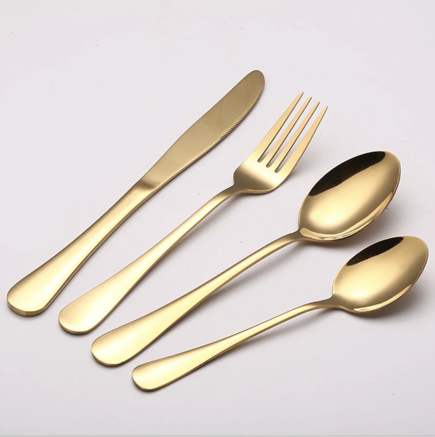 Stainless Steel Fork Spoon and Knife Moonlight Tableware Cutlery Main Accessories for Wedding Hotel Restaurant