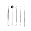 Hot Sale Basic Dental Examination Kit Multi-Purpose Oral Hygiene Products Probe Tweezer Mouth Mirror Scaler Tooth Stone Remover