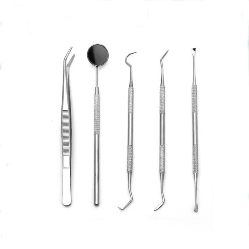 Hot Sale Basic Dental Examination Kit Multi-Purpose Oral Hygiene Products Probe Tweezer Mouth Mirror Scaler Tooth Stone Remover