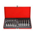 Hot Sales 18 Pcs Crv 1/2" 1/4" Torx Pressure Deep Bit Spline Socket Set