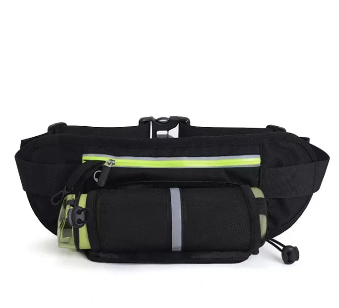 HUALIAN Outdoor Travel Jogging Cycling Riding Neoprene Sports Belt Running Waist Pouch Bag With Water Bottle Holder