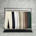 Custom Heavyweight 400G Solid Color Drawstring Terry Pants Basic Sports Thin Casual SweatPants