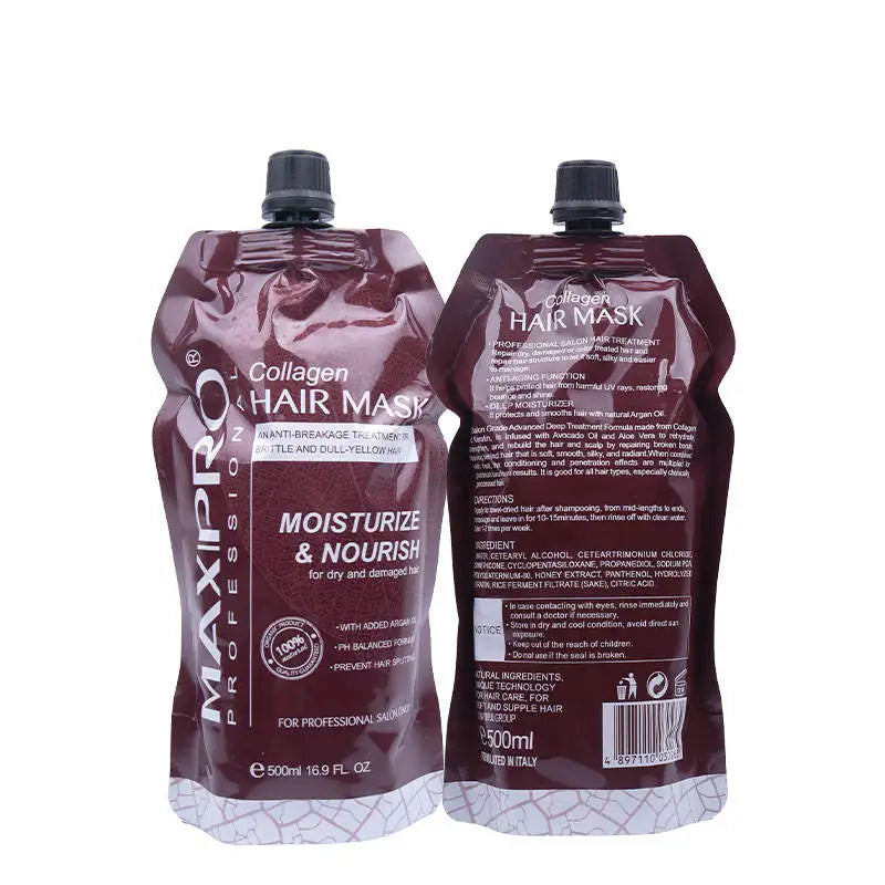 Professional Repairing Hair Protein Keratin Treatment Cream Collagen Argan Oil Hair Mask