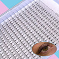 Professional Handmade Bloom Camellia 3D/6D Volume Eyelash Extensions Pre-Made Fans Short Stem Korean PBT 0.07MM Thickness