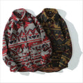 2023 Autumn and Winter Port Wind Loose Long-sleeved Day System Thickened Woolen Shirt Top Coat Men