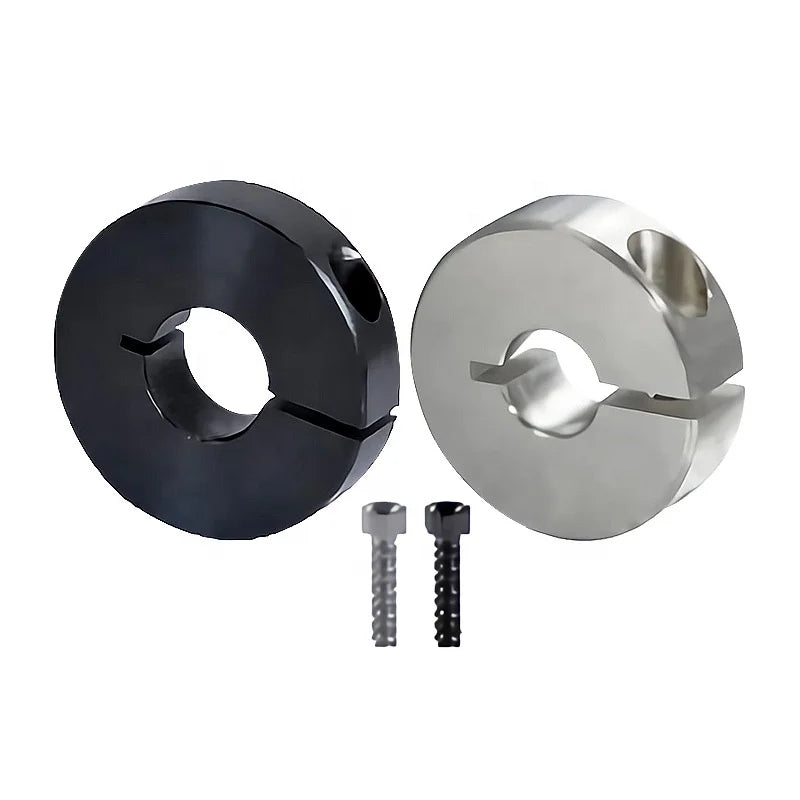 Double Split Shaft Collar Black Carbon Steel