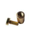 Professional Manufacture Gold Anodized 1525 Glass Acrylic Sign Standoff Pins Sign Holders Fasteners Standoff Mounts