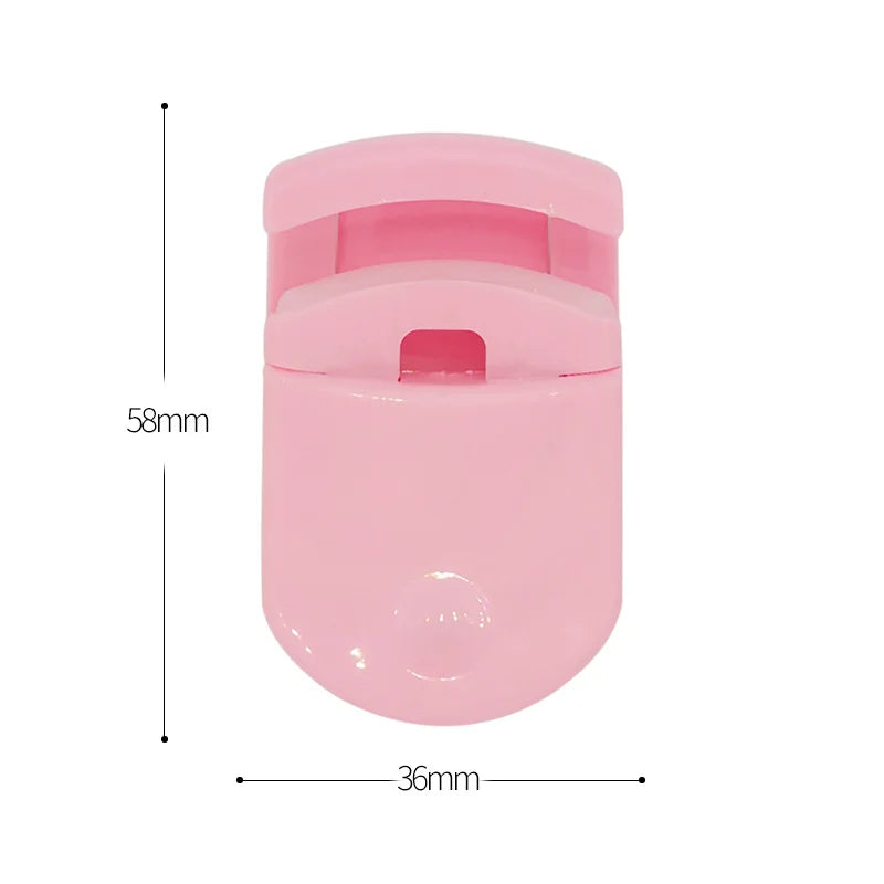 Mini Lasting Styling Eyelash Curler Beauty Makeup Eyelash Tools with Plastic Clip Eyelashes Curler Eye Lashes