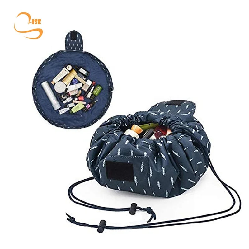 Women Girl Waterproof Portable Oxford Large Travel Drawstring Cosmetic Bag Storage Organizer Beauty Bag Makeup