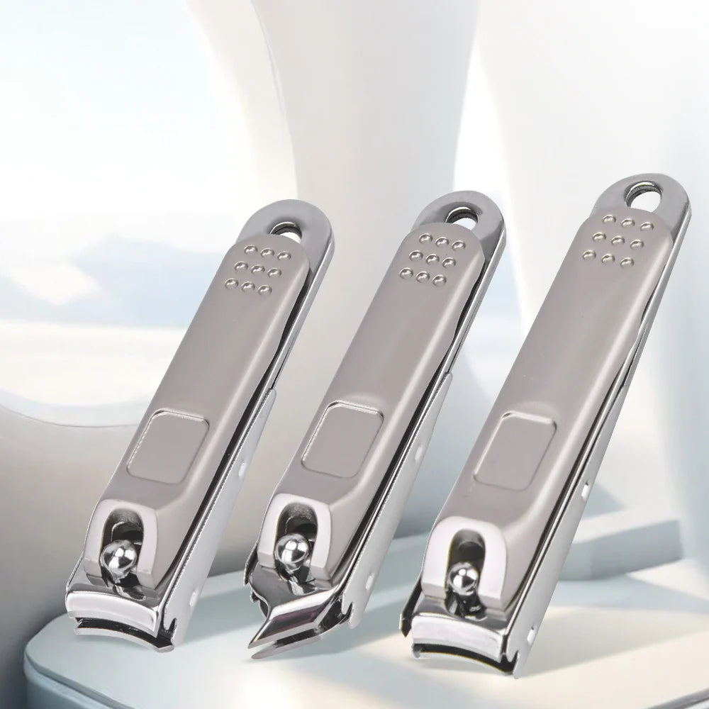 Sharp Stainless Steel Nail Clippers for Men and Women Strong Cuticle Nippers with Reservoir for Toes Baby Nail Care Tools