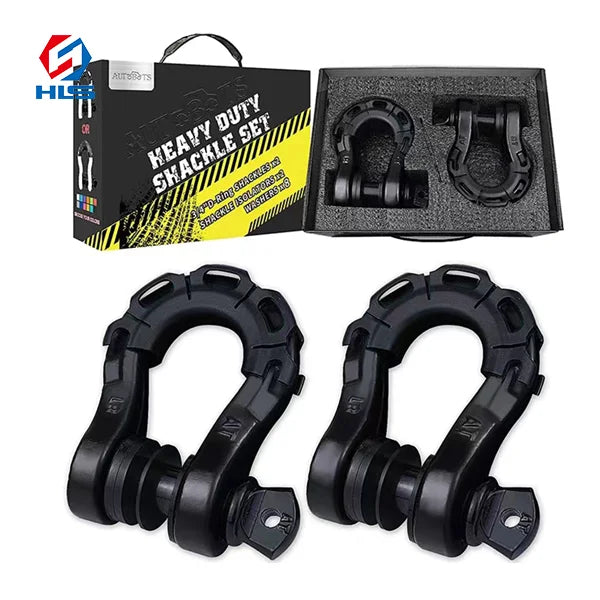 US Type Carbon Steel Galvanized Bow Shackles Heavy Duty Industrial Mining Applications Tow Hitch Receiver Shackle