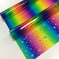 Tpu Transparent   Iridescent Hologram  Lamination Film Fabric Plastic rainbow TPU Film  for Making Cosmetic Bags