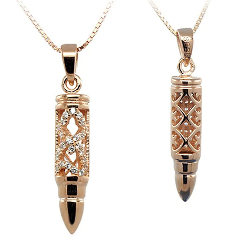 Wholesale Custom Jewelry Bullet Pendant New Designs Fine Pendants for Men