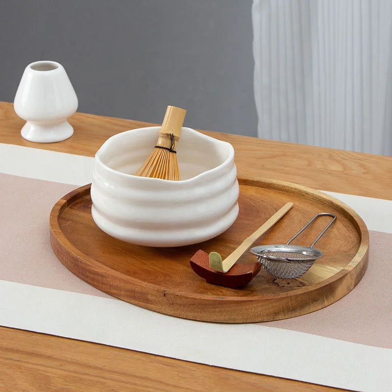 RTS Wholesale Matcha Tea Sets Gift Box Packing Popular White pink Ceramic Bowl Matcha Whisk Set